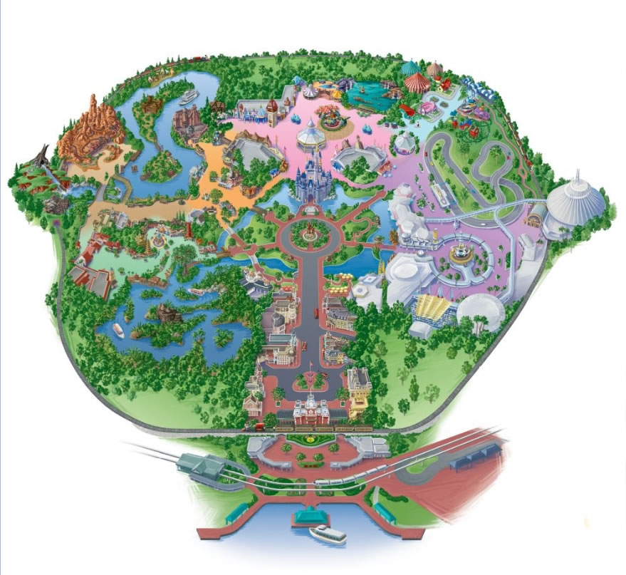 magic kingdom map orlando. disney world magic kingdom map