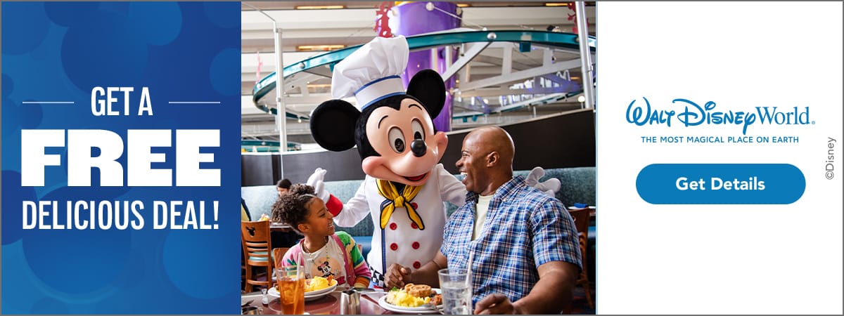 WDW_FY25_TAS_Q3 Peak Offer_Wave 1_Free Dining_Web Banners_4412604_1200x450