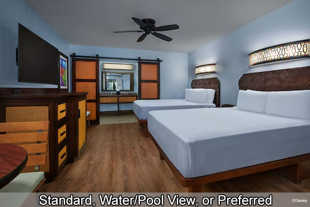 Disney's Caribbean Beach Resort - Standard, Water/Pool View, Preferred