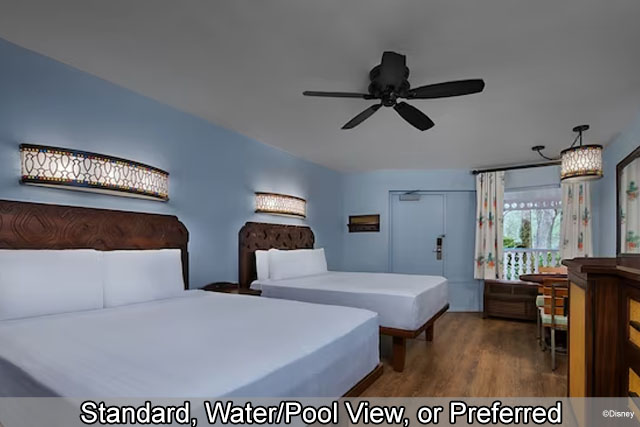 Disney's Caribbean Beach Resort - Standard, Water/Pool View, Preferred