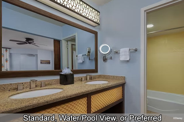 Disney's Caribbean Beach Resort - Standard, Water/Pool View, Preferred