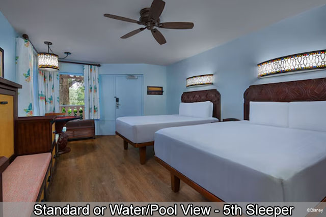 Disney's Caribbean Beach Resort - Standard or Water/Pool View - 5th Sleeper