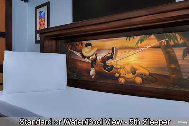 Disney's Caribbean Beach Resort - Standard or Water/Pool View - 5th Sleeper