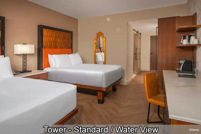 Disney's Coronado Springs Resort - Tower Standard / Water View