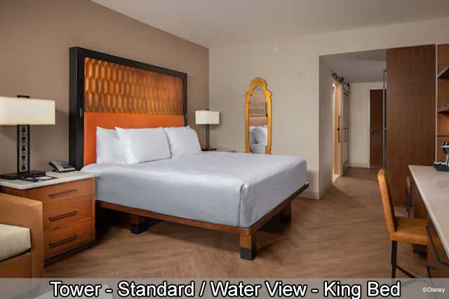 Disney's Coronado Springs Resort - Tower Standard / Water View King Bed