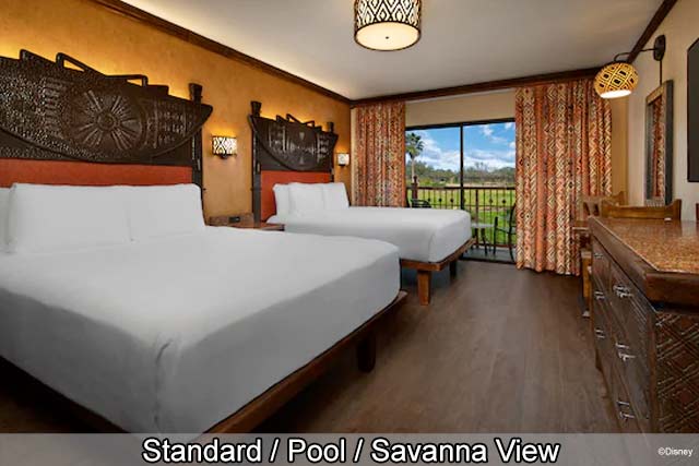 Disney's Animal Kingdom Lodge - Standard / Pool / Savanna View