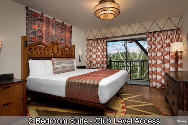 Disney's Animal Kingdom Lodge - 2 Bedroom Suite Club Level Access