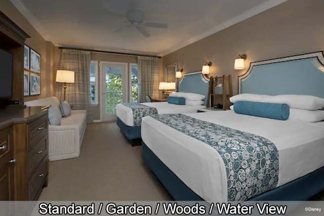 Disney's Beach Club Resort - Standard / Garden / Woods / Water View