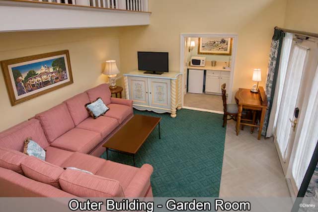 Disney's BoardWalk Inn - Outer Building Garden Room