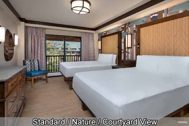 Disney's Wilderness Lodge - Standard / Nature / Courtyard View