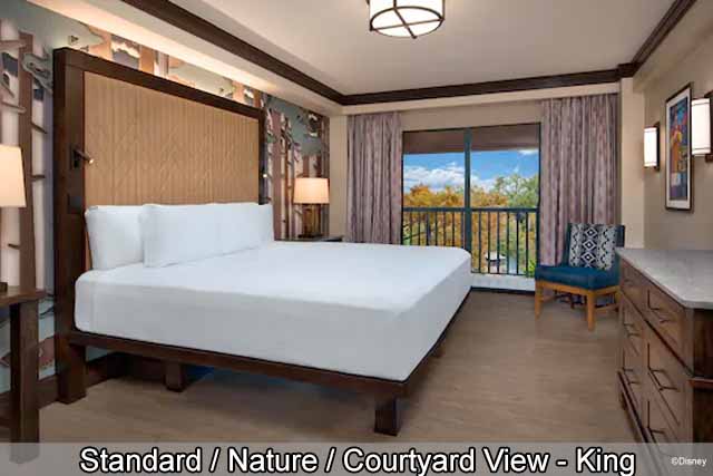 Disney's Wilderness Lodge - Standard / Nature / Courtyard View King