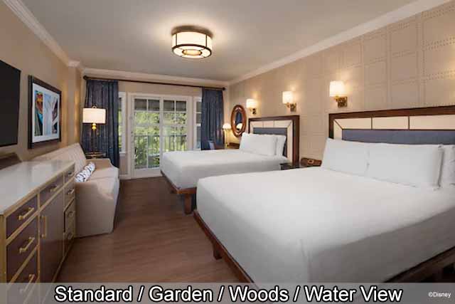 Disney's Wilderness Lodge - Standard / Garden / Woods / Water View
