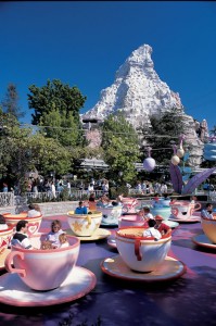 Disneyland Matterhorn Mountain and Mad Tea Party