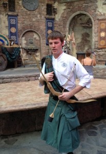Fairytale Garden's Cast Members have interactive activities ready for children including archery and coloring