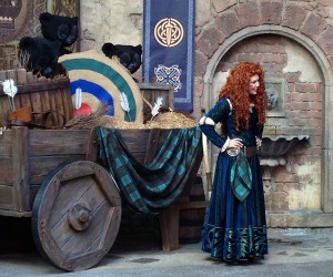 Merida waits to greet her next guest