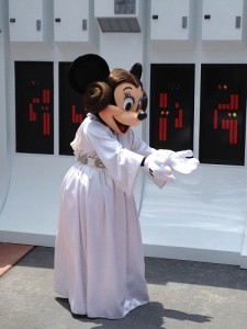 Minnie in her Star Wars Costume