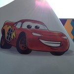 Closeup of Lightning McQueen