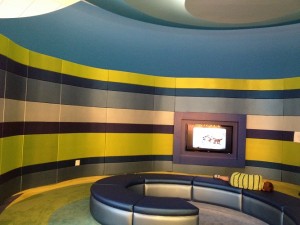 Waiting area inside Animation Hall