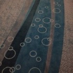 Carpet in the hallways of Finding Nemo Building