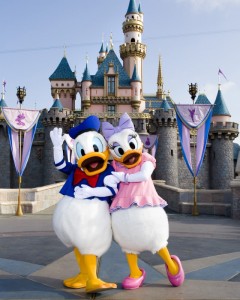 Donald and Daisy at Disneyland