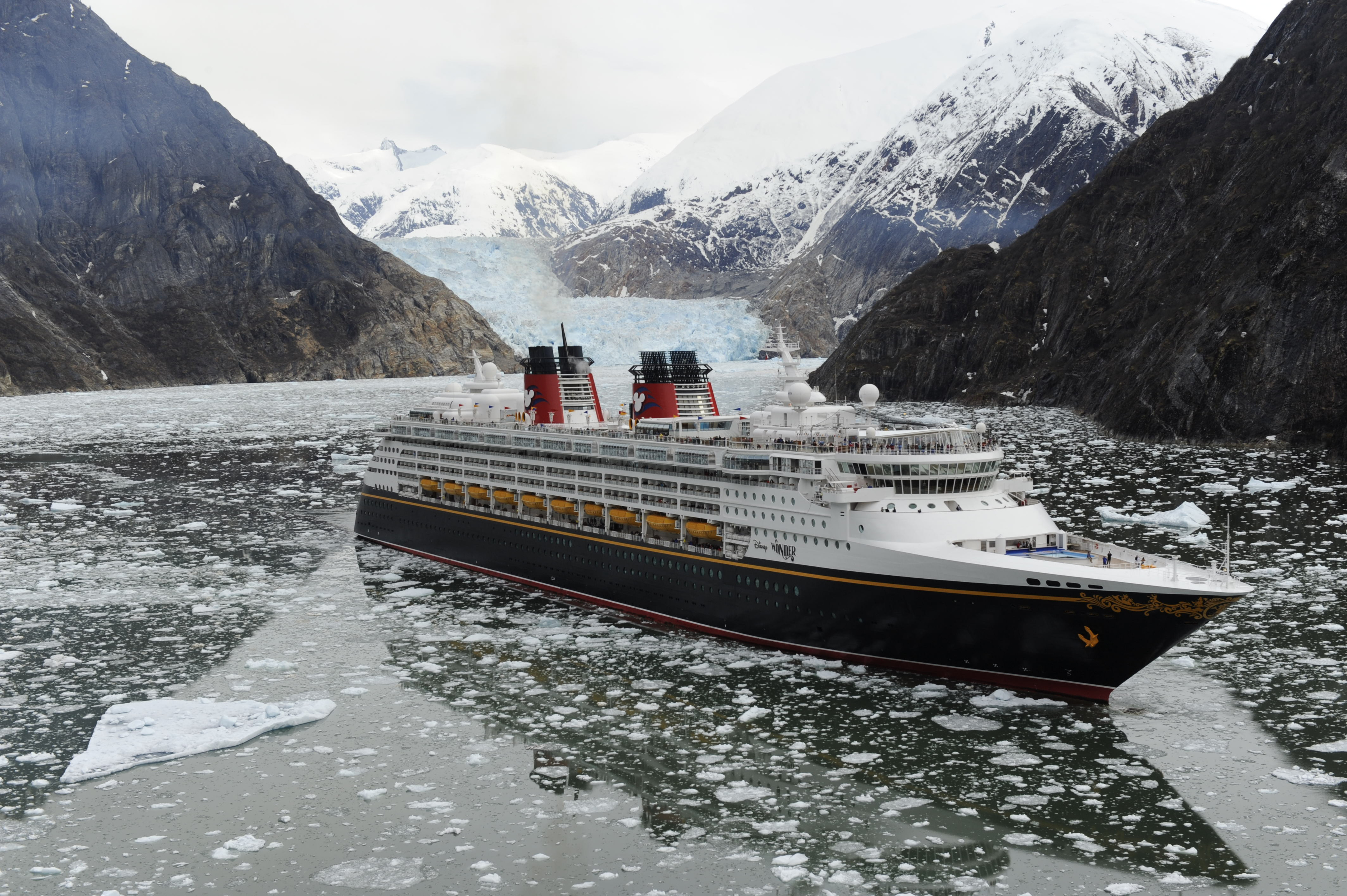 Disney Wonder sailing in Alaska