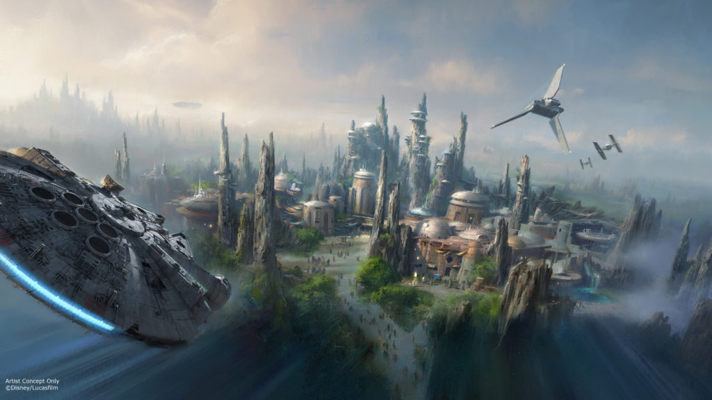 Star Wars: Galaxy’s Edge Artist concept artwork of Star Wars Galaxy's Edge