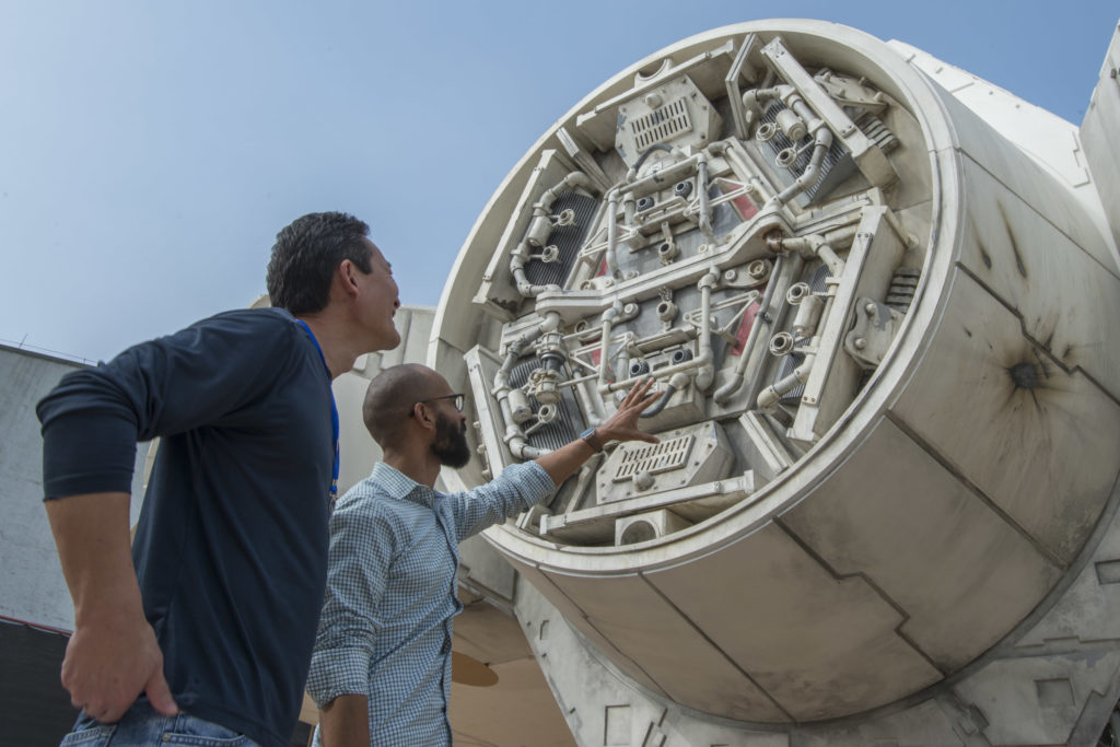 Millennium Falcon Artist concept artwork of Star Wars Galaxy's Edge - Millennium Falcon Attraction