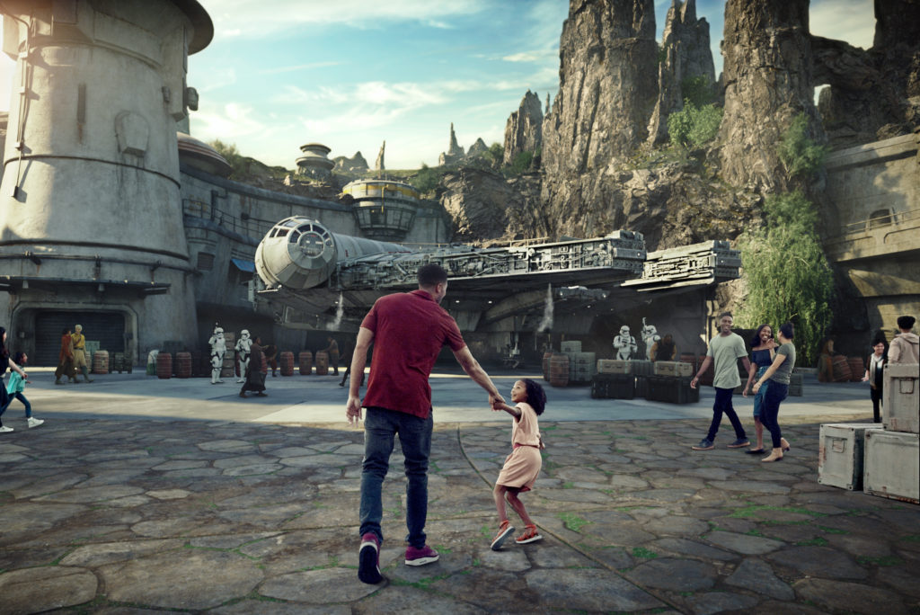 Star Wars: Galaxy’s Edge Artist concept artwork of Star Wars Galaxy's Edge - Millenium Falcon attraction