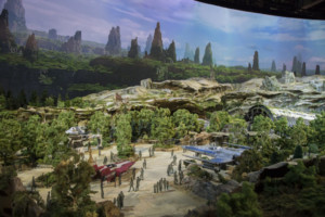 Artist concept artwork of Star Wars Galaxy's Edge - overview
