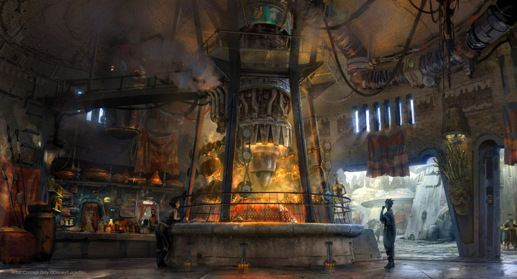Ronto Roasters Artist concept artwork of Star Wars Galaxy's Edge - Ronto Roasters