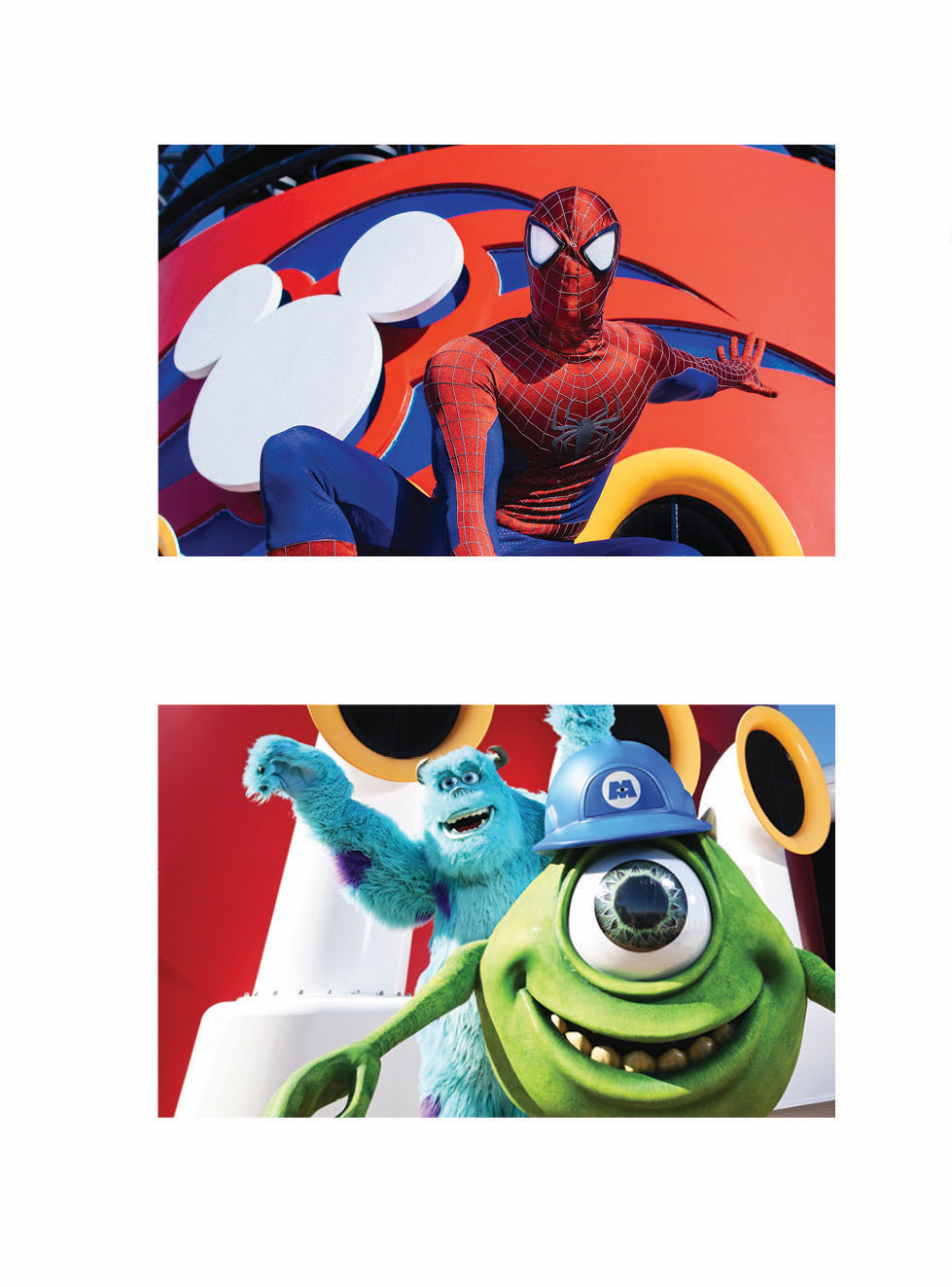 Disney Cruise Line Image with Marvel and Pixar Characters