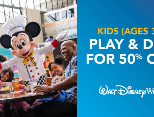 Kids (Ages 3 to 9) Play & Dine for 50% Off at Walt Disney World® Resort